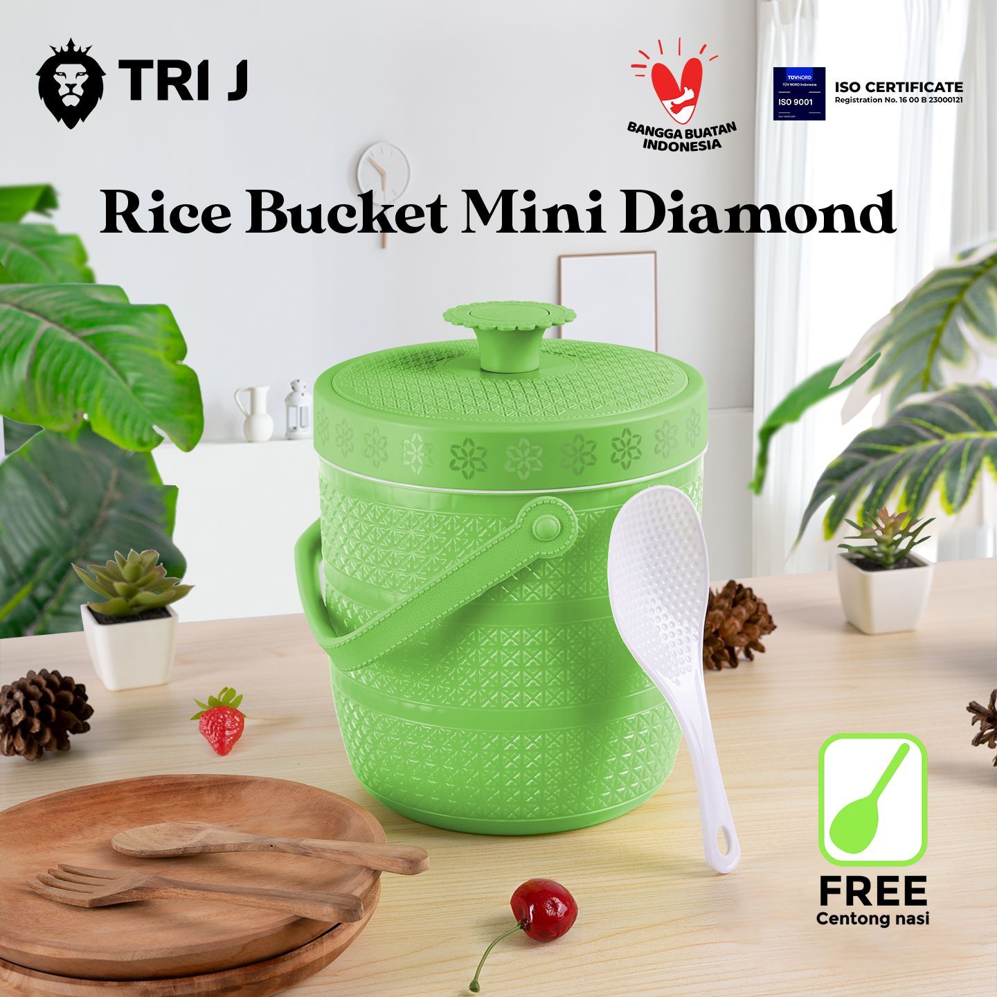 Rice Bucket Mini Diamond 1.5 L